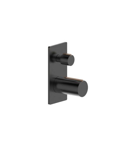 MEZCLADOR DUCHA 2S MANHATTAN NEGRO