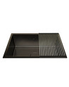 LAVAPLATOS ENZO 70X45 ACERO 304 NANO BLACK