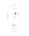 COLUMNA DE DUCHA ELEGANCE GUN GRAY