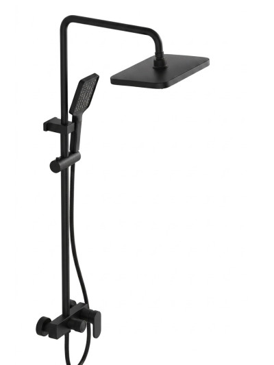 COLUMAN DUCHA TORMES NEGRO MATE