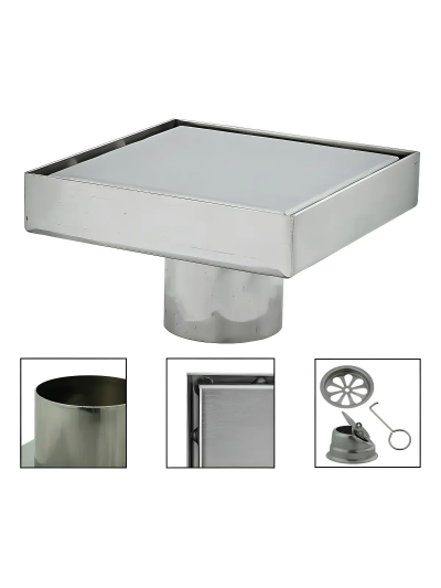 REJILLA INVISIBLE SATINADA 10 X 10 CM JR-RP10X10S