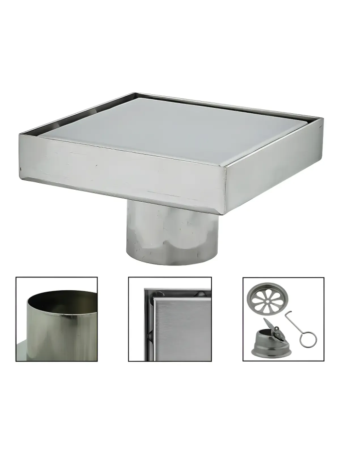 REJILLA INVISIBLE SATINADA 10 X 10 CM JR-RP10X10S