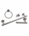 ACCESORIO PARA BANO SATINADO REDONDO 304 X 4 PCS 9006S ( ACERO 304 )