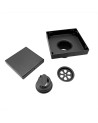REJILLA INVISIBLE NEGRA 10 X 10 CM JR-RP10X10N