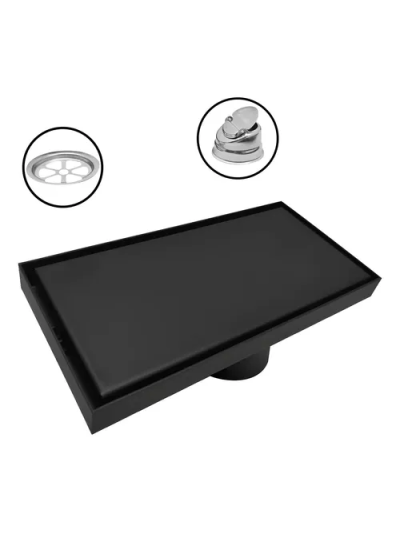 REJILLA INVISIBLE 10X20CM NEGRA JR-7020N