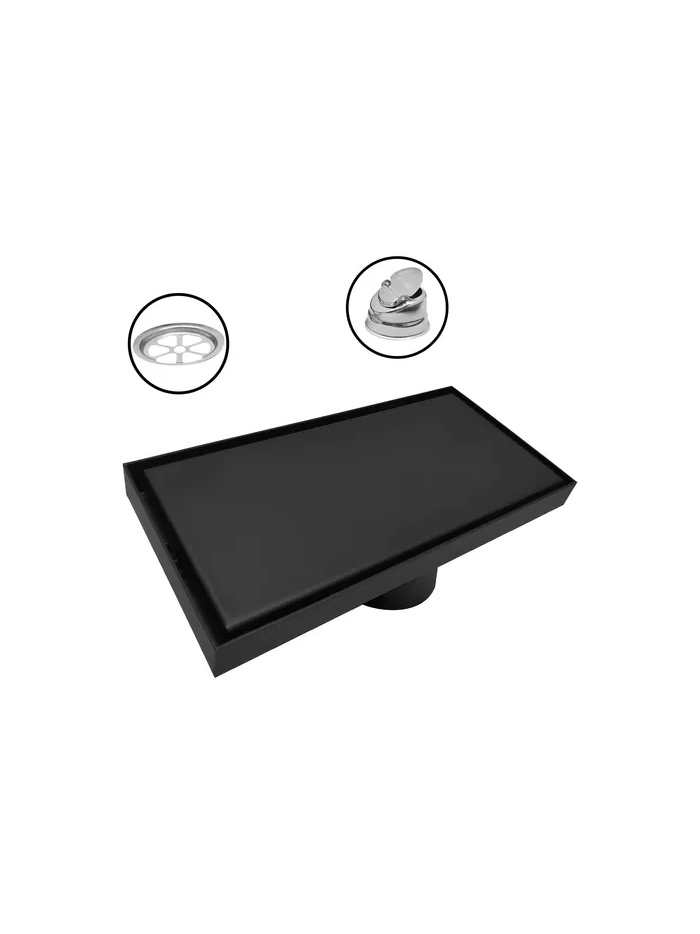 REJILLA INVISIBLE 10X20CM NEGRA JR-7020N