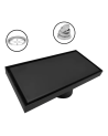 REJILLA INVISIBLE 10X20CM NEGRA JR-7020N
