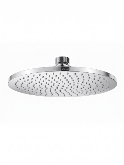 DUCHA CROMADA REDONDA BRONCE GRUESA DE 6 SS6C-R