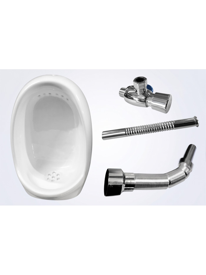 ORINAL CERAMICA CON SIFON Y LLAVE ORINAL COMPLETA