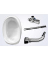ORINAL CERAMICA CON SIFON Y LLAVE ORINAL COMPLETA