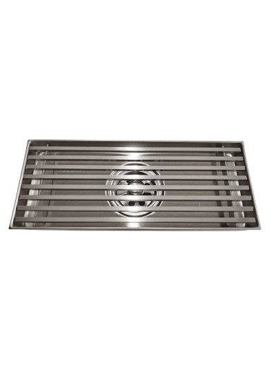 REJILLA DE PISO 20 CM SATINADA CUADRADA