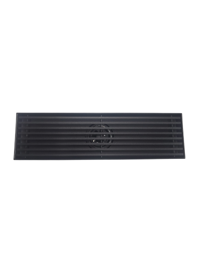 REJILLA DE SUELO 30 CM NEGRA CUADRADA