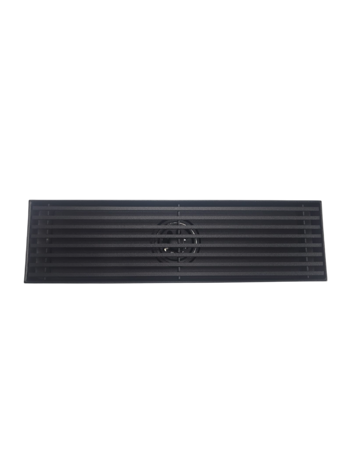REJILLA DE SUELO 30 CM NEGRA CUADRADA