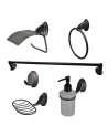 JUEGO DE ACCESORIO 6 PIEZAS GRIS