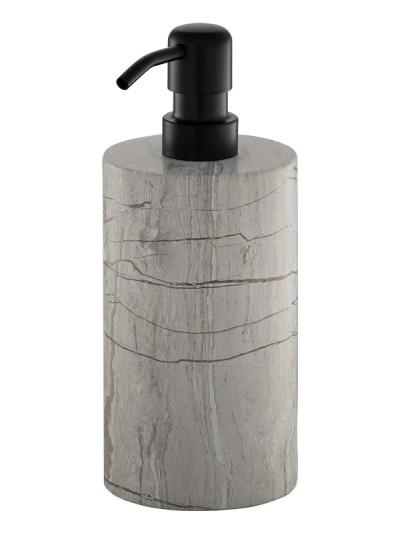 DISPENSADOR DE SOBREPONER PIEDRA NATURAL BLANCO - NEGRO MATE