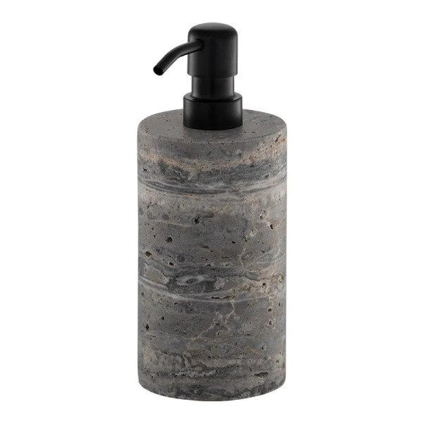 DISPENSADOR DE SOBREPONER PIEDRA NATURAL GRIS NEGRO MATE