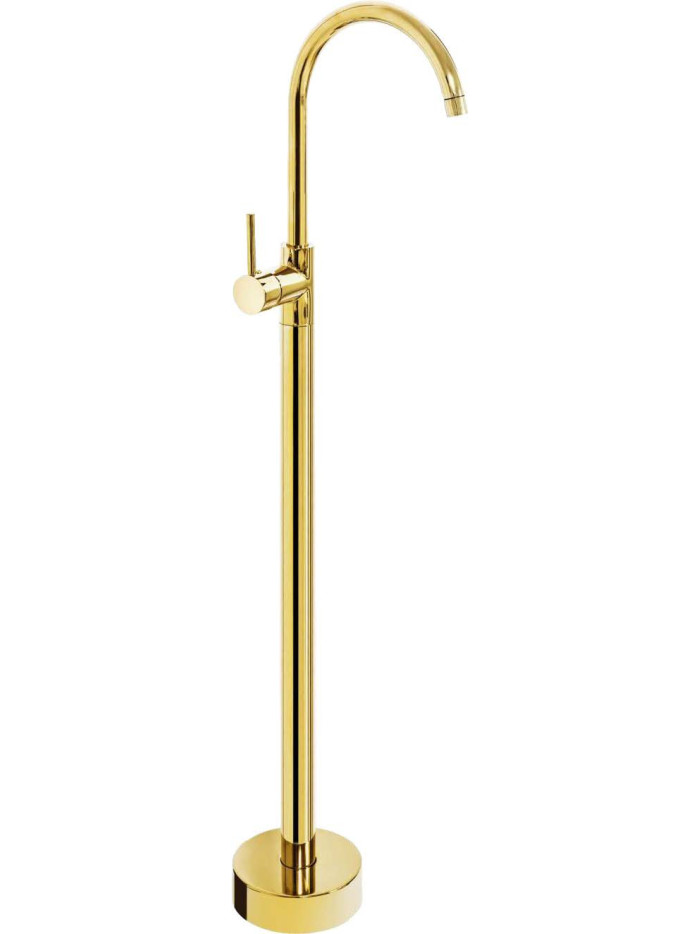 GRIFO DE PISO DORADO BRILLANTE