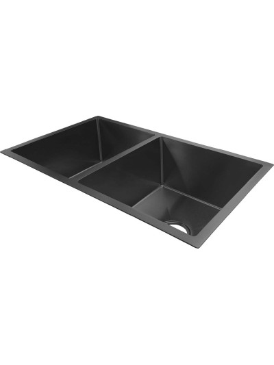 LAVAPLATOS 78X45X21 ACERO 304 NEGRO MATE
