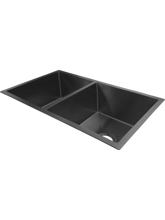 LAVAPLATOS 78X45X21 ACERO 304 NEGRO MATE