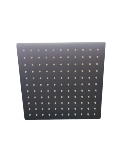 REGADERA DE 25CM NEGRO MATE