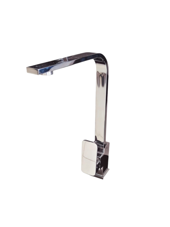 MEZCL LAVAPL PLANO CROMO CON MANGUERA 50 CM
