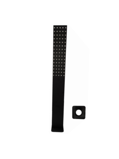 DUCHA TUBO 45 CM CUADRADA NEGRA