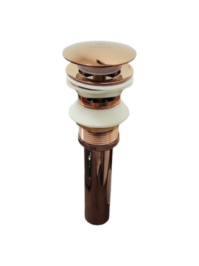 DESAGUE TIPO HONGO CON REBOSE ORO ROSA