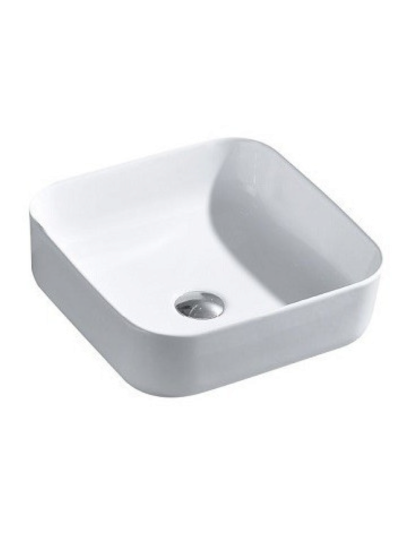 LAVAMANOS DE SOBREPONER ULTRASLIM 38.5x38.5x14 CM