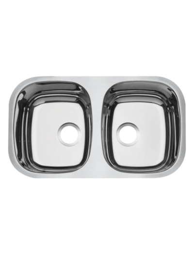 CUBETA DOBLE RECTANGULAR BRILLANTE