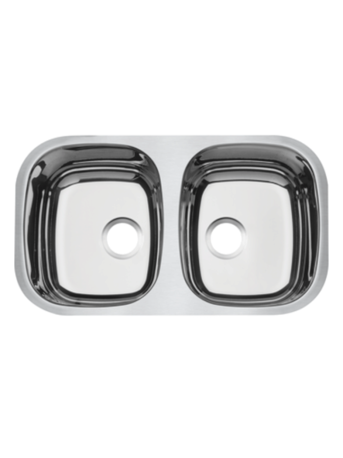CUBETA DOBLE RECTANGULAR BRILLANTE