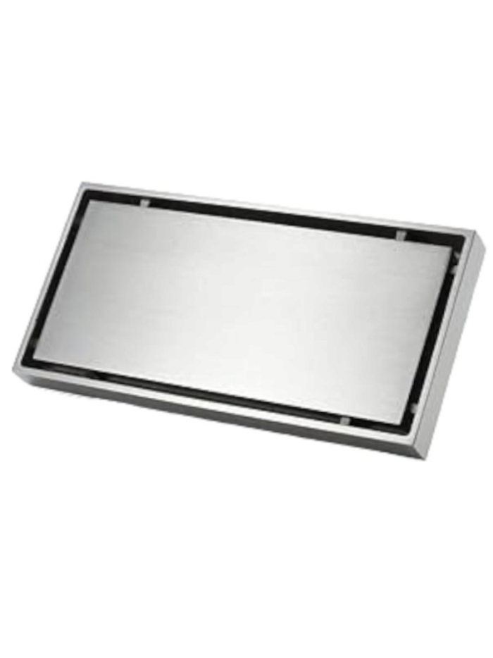 REGILLA DE PISO INVISIBLE 20 CM BRUSHED NICKEL