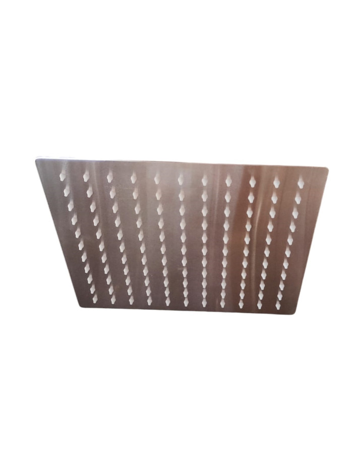 REGADERA CUADRADA 25CM ACERO