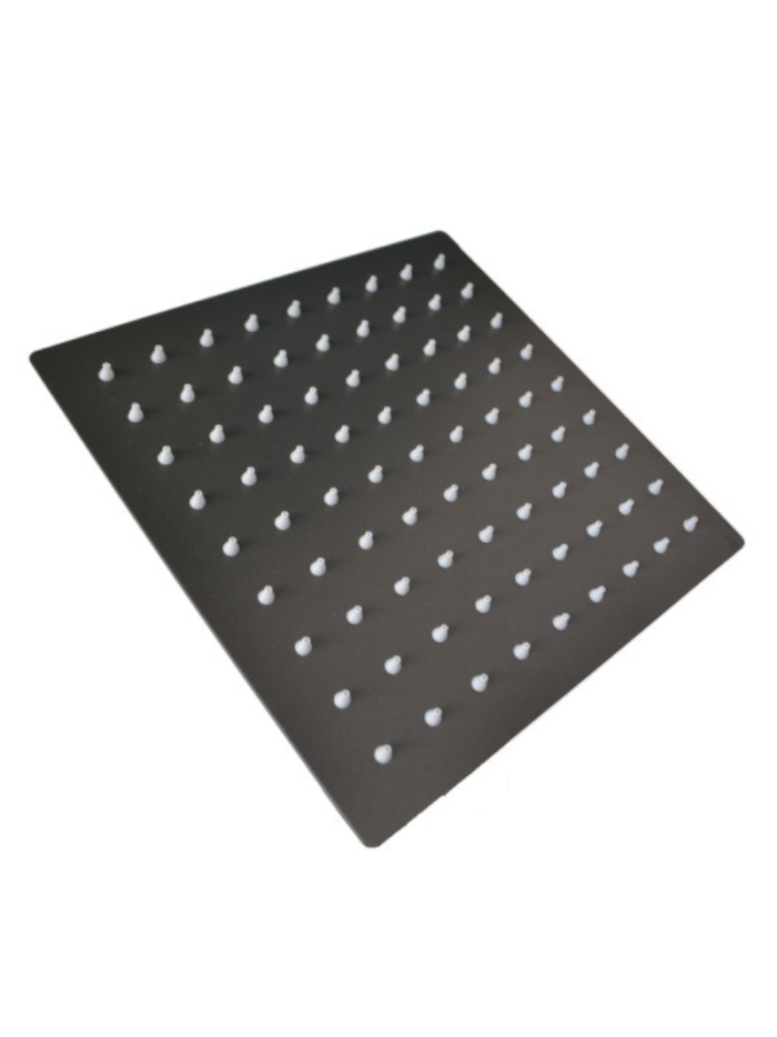 DUCHA 25CMS CUADRADA NEGRA