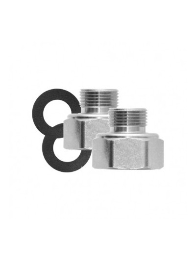 ADAPTADOR NIQUELADO 3/8 COMP X 1/2" FIP
