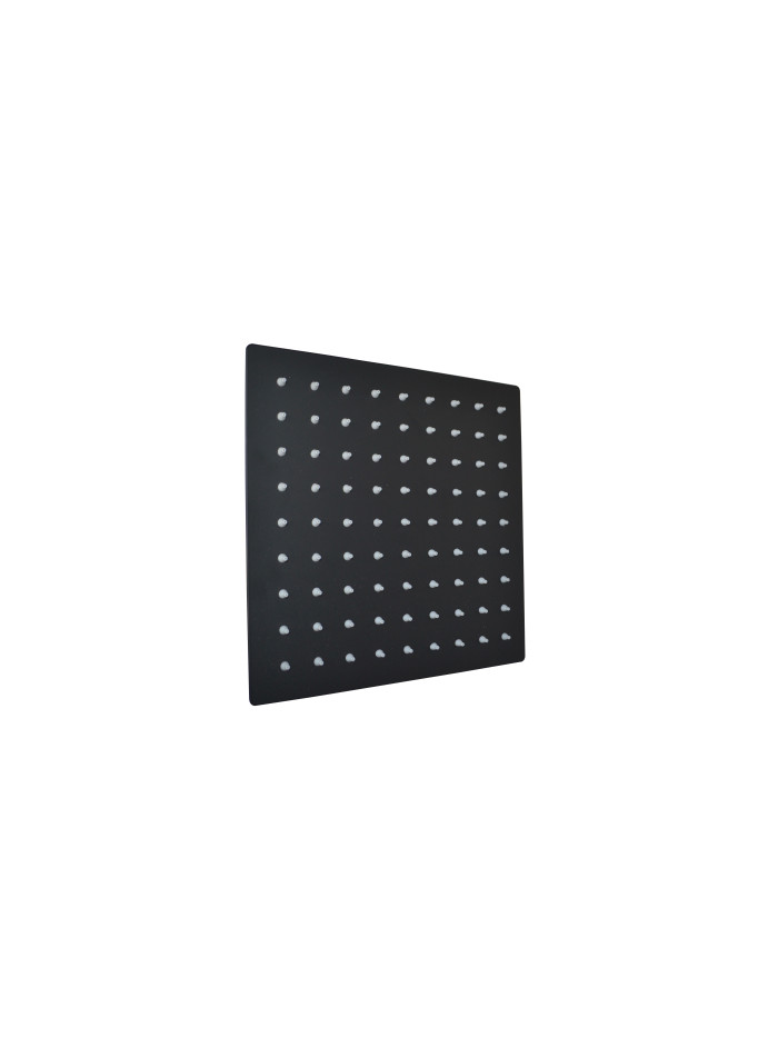 REGADERA CUADRADA NEGRA 30CMS