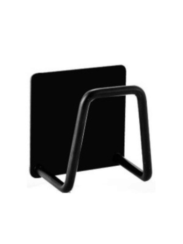 SOPORTE PARA ESPONJA DE COCINA NEGRO MATE