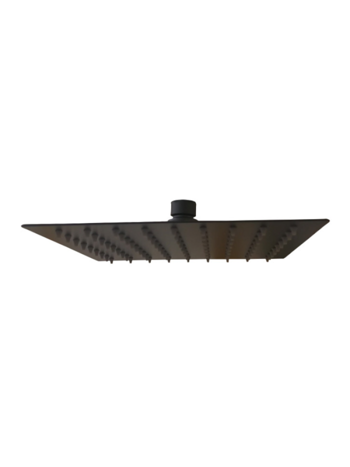 REGADERA 30CM CUADRADA NEGRA MATE