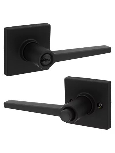 CERRADURA CON LLAVE DAYLON NEGRO MATE-KWITSET