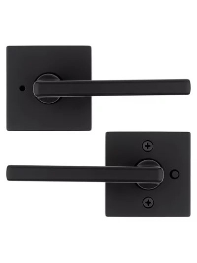 CERRADURA HALIFAX BAÑO NEGRA KWIKSET