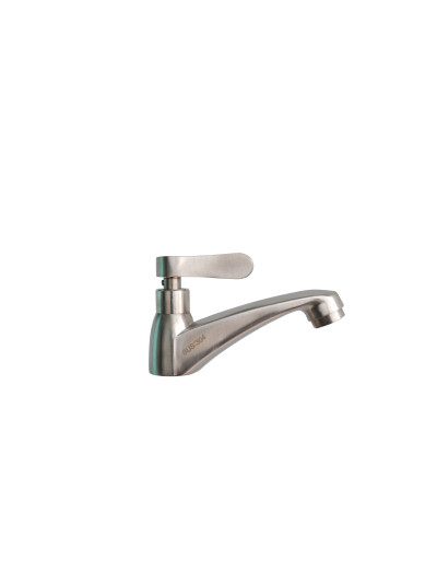 LLAVE BAJA AGUA FRIA SATINADA