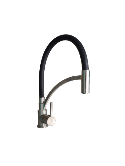 LLAVE MONOCONTROL FLEXIBLE  SATINADA
