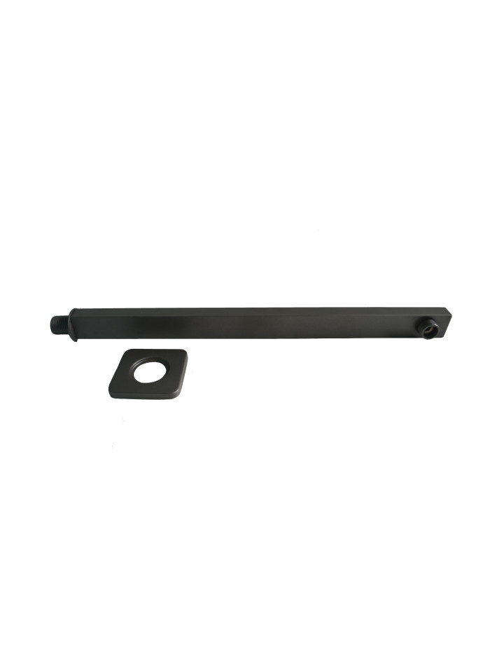 TUBO DE DUCHA CUADRADO GRIS 40 CM