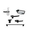 JUEGO DE ACCESORIOS CUADRADO NEGRO