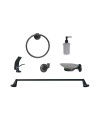 ACCESORIOS DE BAÑO GRIS EN ZINC