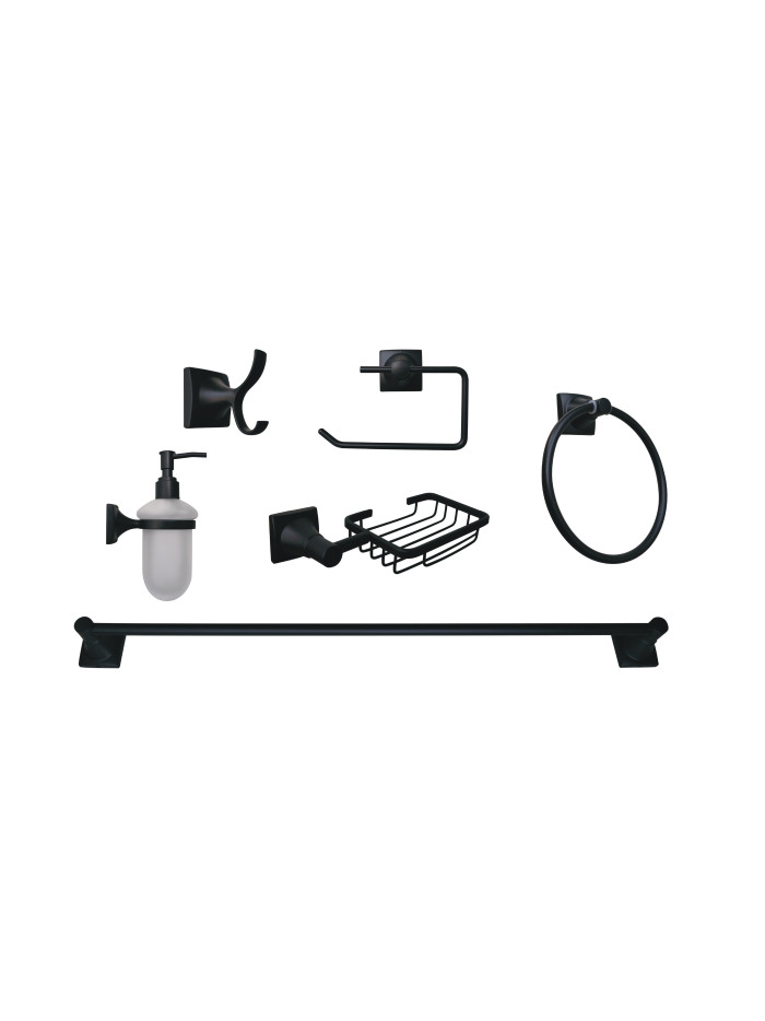 JUEGO DE ACCESORIOS NEGRO