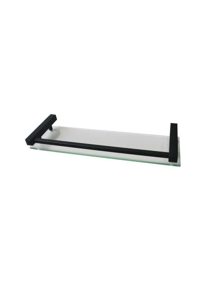 REPOSA 40 CM VIDRIO NEGRA