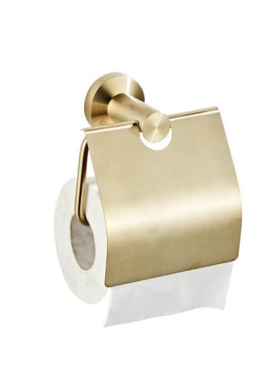 PORTARROLLO CON TAPA BRUSHED GOLD