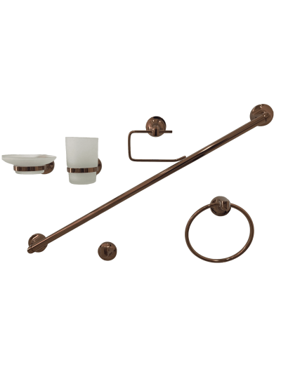 ACCESORIOS DE BAÑO ROSE GOLD