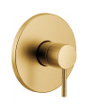 MEZCLADOR  REDONDO DUCHA BRUSHED GOLD