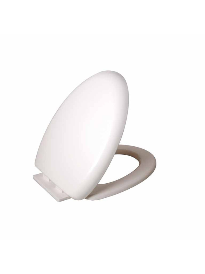 TAPA ASIENTO CAIDA LENTA ALONGADA BLANCA
